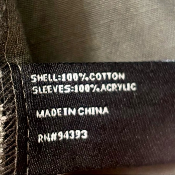 CoffeeShop Women's Aztec Hooded Utility Jacket with Patterned Sleeves - Picture 6 of 6